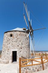 traditional Greek windmill on the island of Kos, Greece