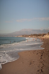 Beach and mountains in Greece, Crete