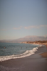 Beach and mountains in Greece, Crete