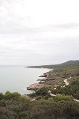 Cliffs and sea in Spain