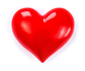 Hearts isolate on white background. Valentine's Day. Selective focus.