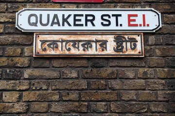 Quaker Street in Shoreditch, London