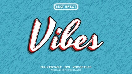 Editable text effects vintage theme