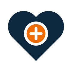 Add, favorite, to, heart icon. Simple flat design concept.
