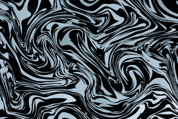 Abstract dark background, liquid marble, mixed oil paints, satin material