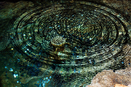 Stalactite, stalagmite walls of the cave. Template for design.
