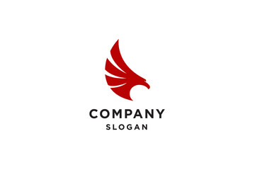 Abstract eagle logo design vector illustration.