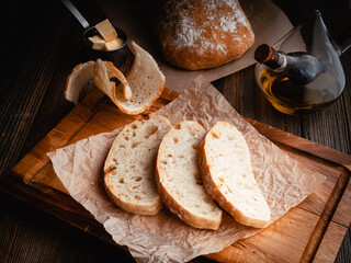 bread on craft paper