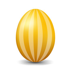 Yellow chicken egg for easter Realistic and volumetric egg