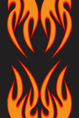Simple background with flame pattern