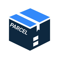 Business, package, box, parcel icon. Editable vector graphics.