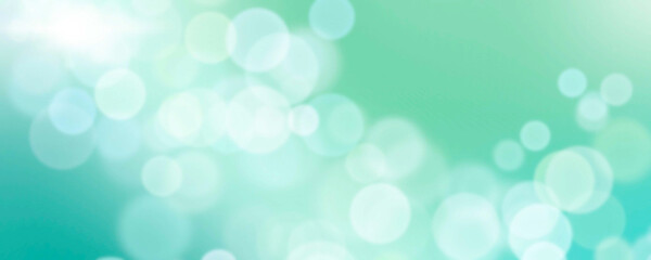 Naklejka premium abstract green bokeh background with summer background