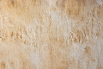 A sheet of old paper with stains.