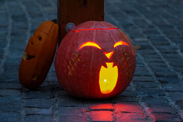 halloween pumpkin,light,scary,orange
