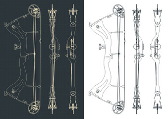 Compound hunting bow blueprints