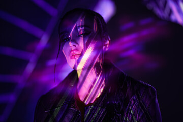 futuristic beauty girl