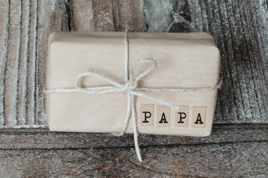 gift box with ribbon for fathersday.