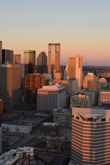 downtown city Dallas Texas  - obrazy, fototapety, plakaty