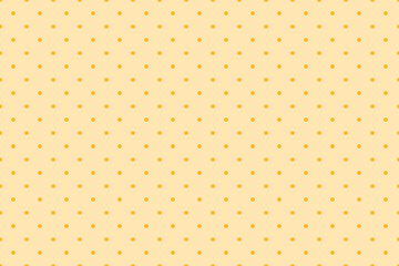 Polkadot pattern with small orange dots. Pastel colors. Seamless polka dot ornament. Vector illustration. Pattern templates in Swatches panel.