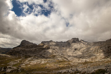 Fototapeta na wymiar Hiking in the Picos de Europa, Spain