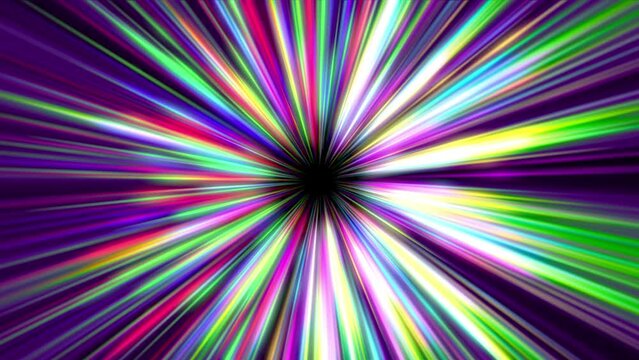 light ray star abstract 4k