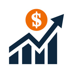 Profit, earnings, revenue icon. Simple vector sketch.