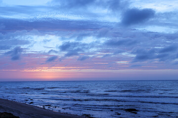 Fototapeta premium Sunset over Henties Bay, Namibia