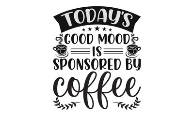 Coffee Drinks SVG T Shirt Design. © suranjit