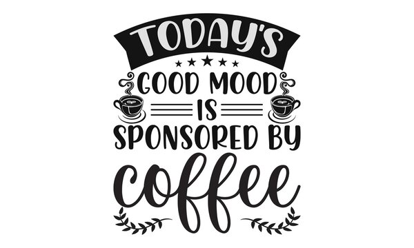 Coffee Drinks SVG T Shirt Design.