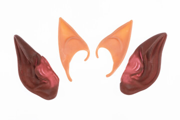 elf ears isolated on white background