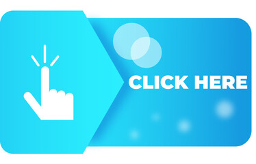 blue web banner with cursor text for sale and business