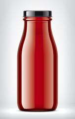 Color Glass Bottle on background. 