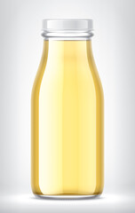 Glass Bottle on background. 
