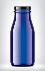 Color Glass Bottle on background. 