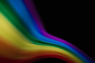 Colored blurred light lines. Abstraction of light.