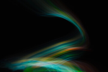 Colored blurred light lines. Abstraction of light.