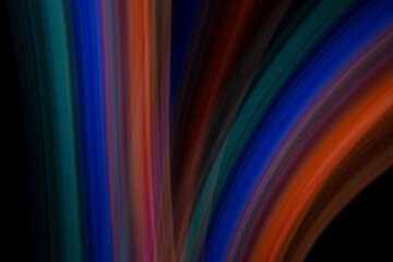 Obraz premium Colored blurred light lines. Abstraction of light.