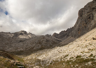 Fototapeta premium Hiking in the Picos de Europa, Spain