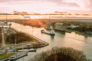 general cargo ship in port gdansk  © Jurand