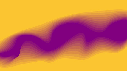 Abstract background of Papercut style smooth background.  Yellow wave with free space