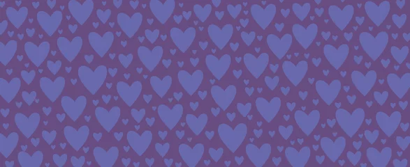 Photo sur Plexiglas Pantone 2022 very peri Happy Valentine's Day. Romantic background for the decoration of the lovers' holiday. Love. hearts on a purple background. color very peri