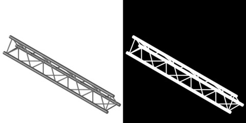 3D rendering illustration of a pylon