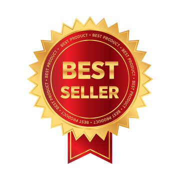 Premium Vector  Best seller sticker set for sale promotion