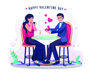 Valentine Day Flat Illustration - Agnytemp