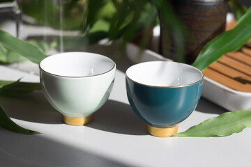 modern utensils for the tea ceremony