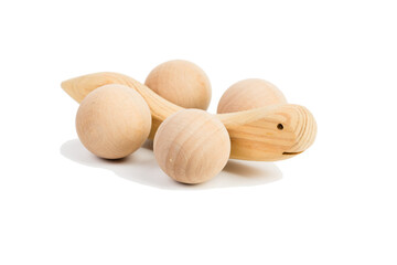 Wooden children's toy is safe for children.