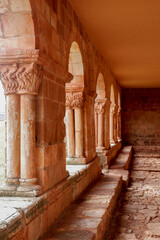 Hermitage of Santa María de Tiermes is a Romanesque Catholic temple located next to the archaeological site of Tiermes, in the Spanish province of Sori. Rural Spain.
