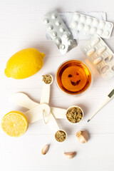 cough medicine. tea and home treatment