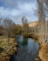 The natural park of Hoces del R&iacute;o Riaza is located in the northeast of the province of Segovia. Spain's griffon vulture reserve and Natura 2000 network.