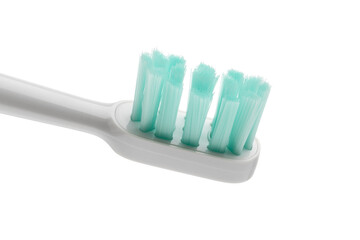 Electric toothbrush on a white background. Electric toothbrush for brushing teeth close-up.